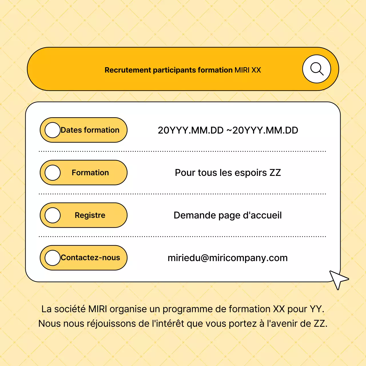 Le contenu simple l'emporte dans le billet jaune
