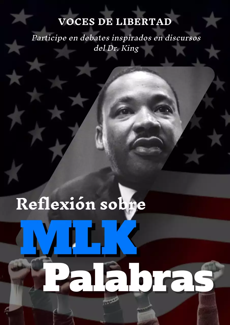 Publicidad clásica en blanco y negro de la celebración del Día de Martin Luther King