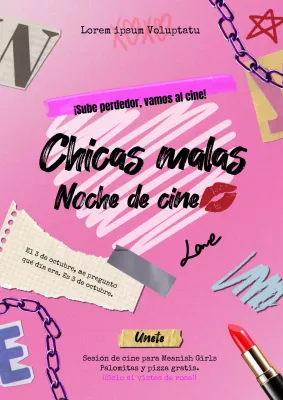 Anuncio de Pink Pop Movie Night