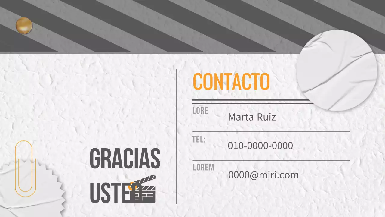 Planificación de contenidos de vídeo de moda en gris y amarillo