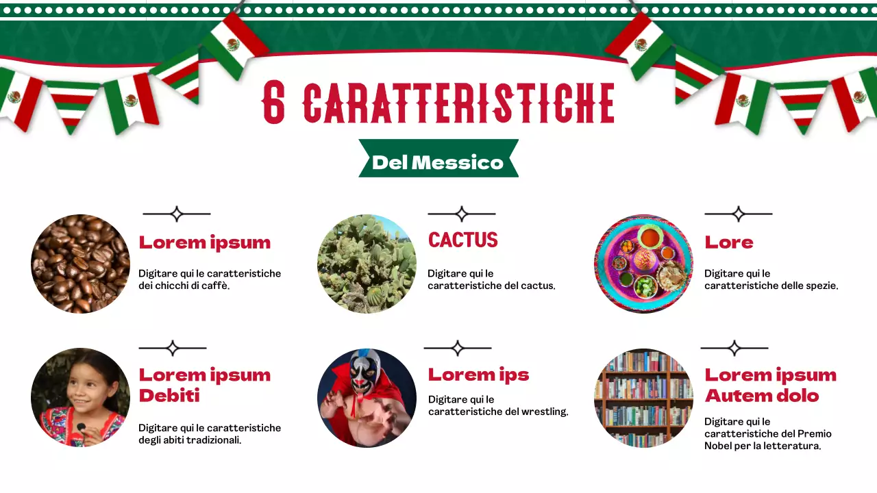 Introduzione al Messico geometrico verde e rosso