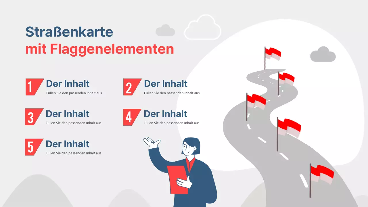 Rot und Marine Einfacher Vorschlag für Ziele und Zielsetzungen