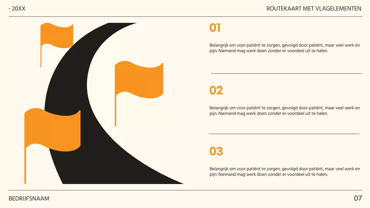 Zwart en Oranje Trendy Doelstellingen Voorstel
