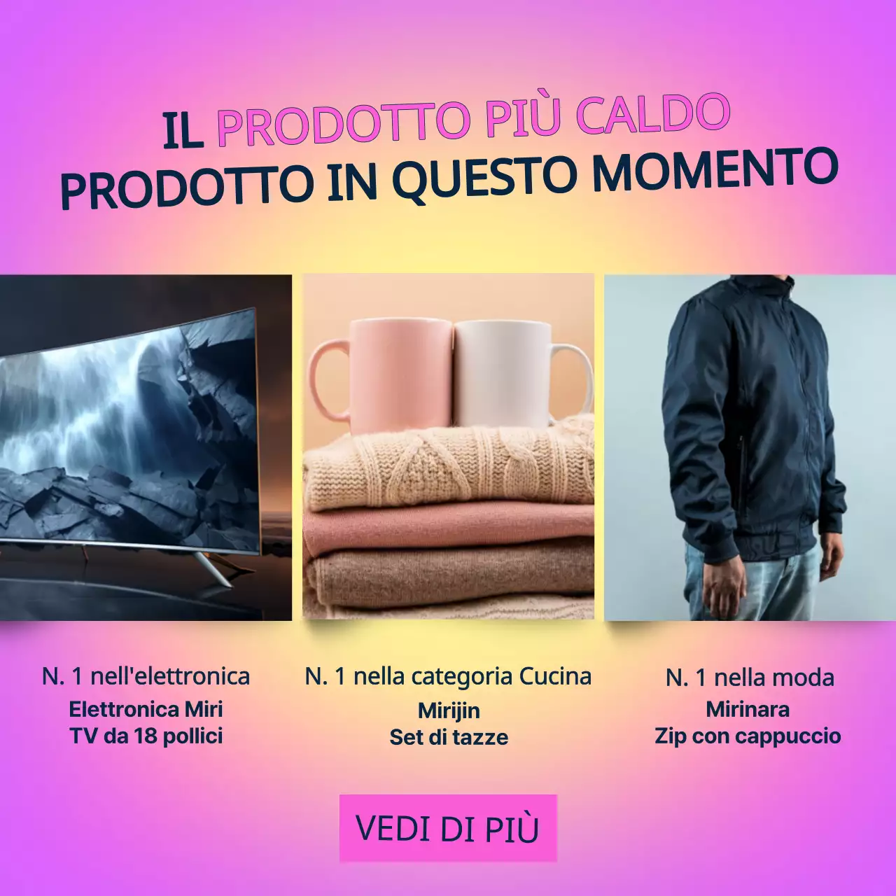 Pubblicità trendy del venerdì nero in blu e rosa