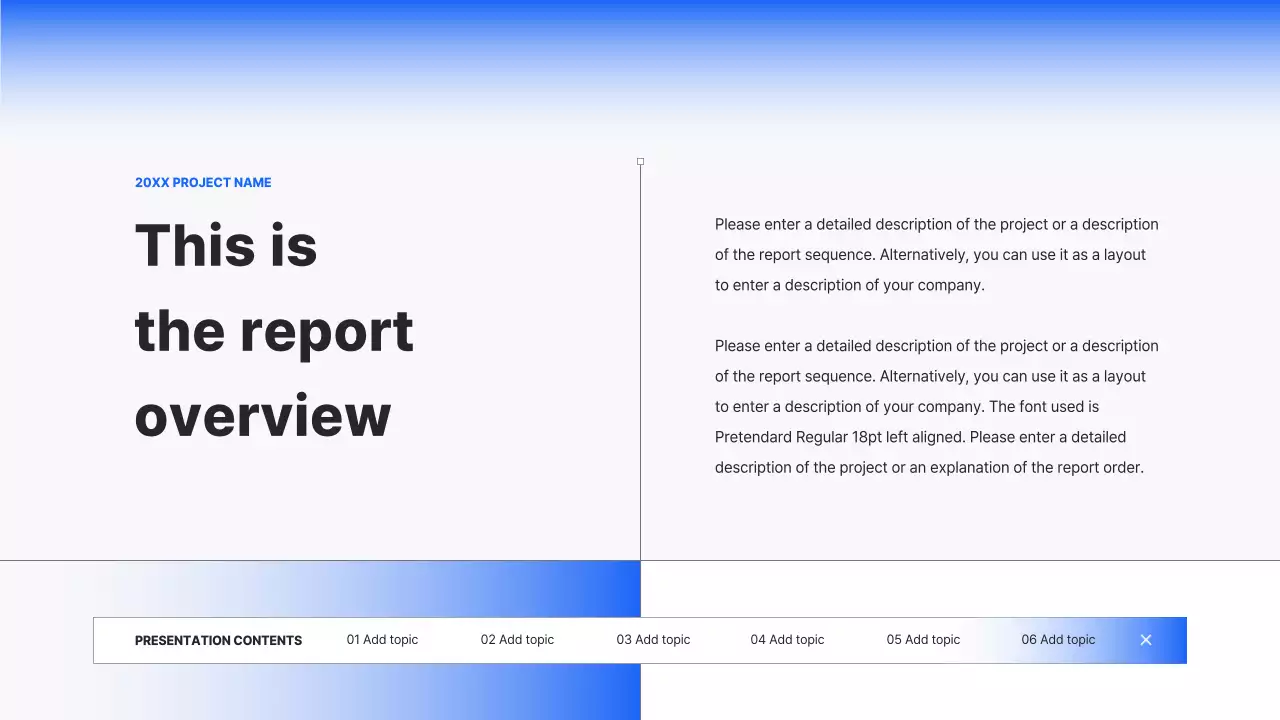 블루클린 비즈니스 보고서 템플릿 프레젠테이션