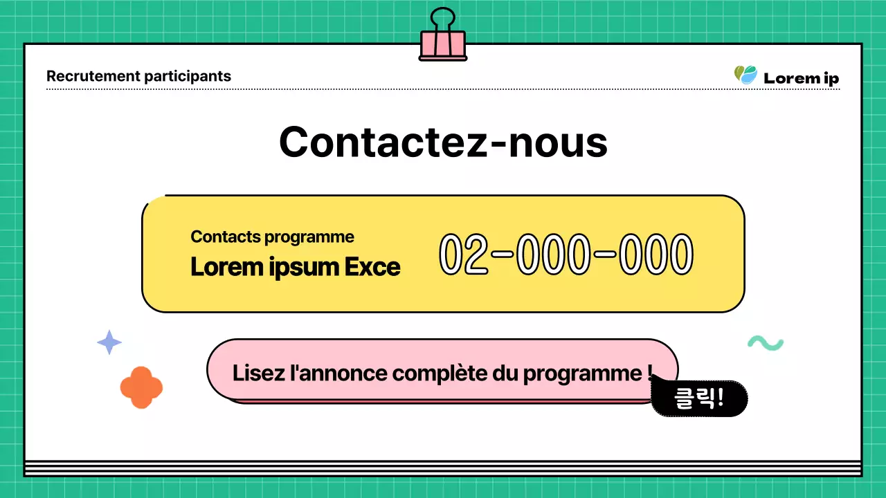 Un guide de recrutement kitsch, vert et jaune, pour votre programme