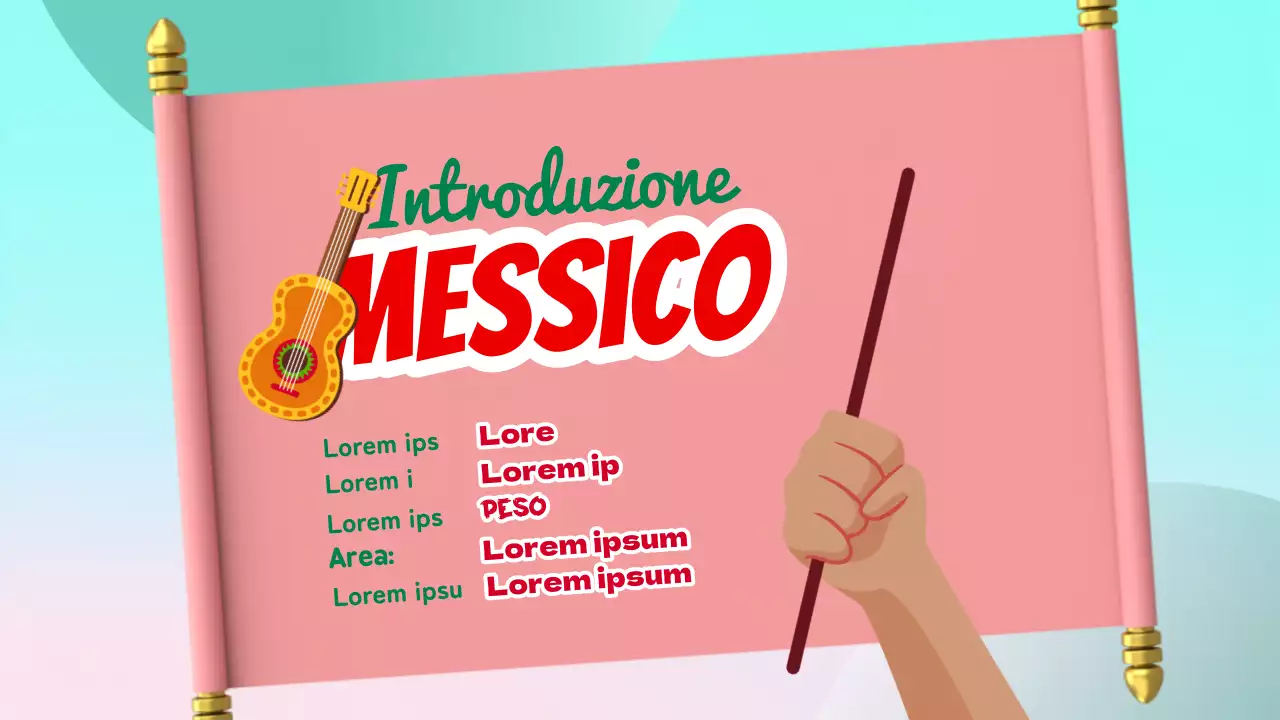 Rosso e verde di tendenza sull'introduzione del Messico