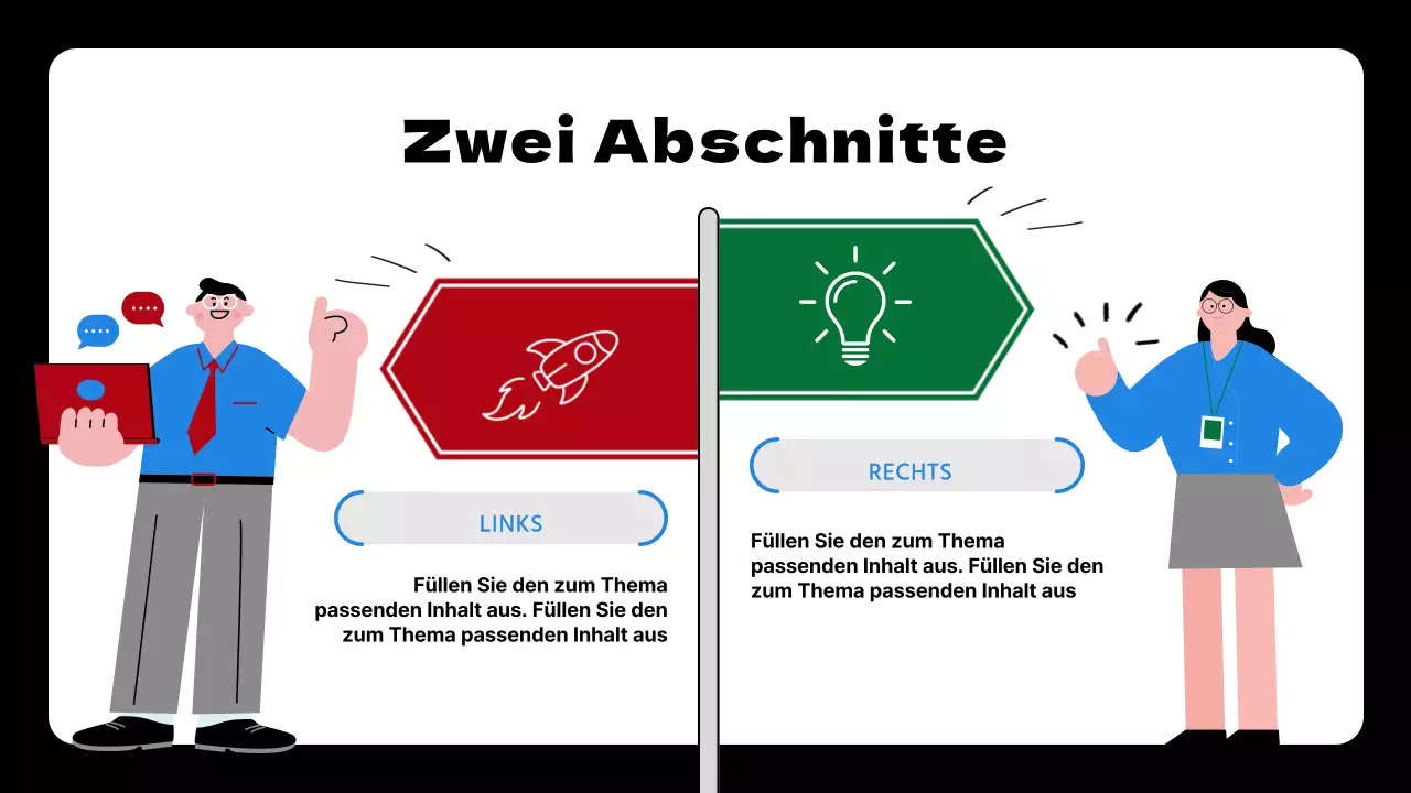 Blaue und schwarze einfache Ziele und Zielvorgaben Planvorschlag