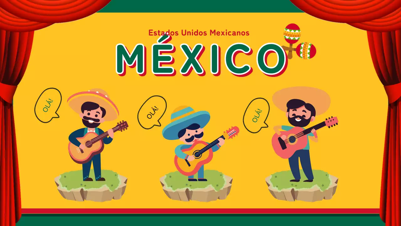 Kitsch amarelo e vermelho Sobre a introdução do México