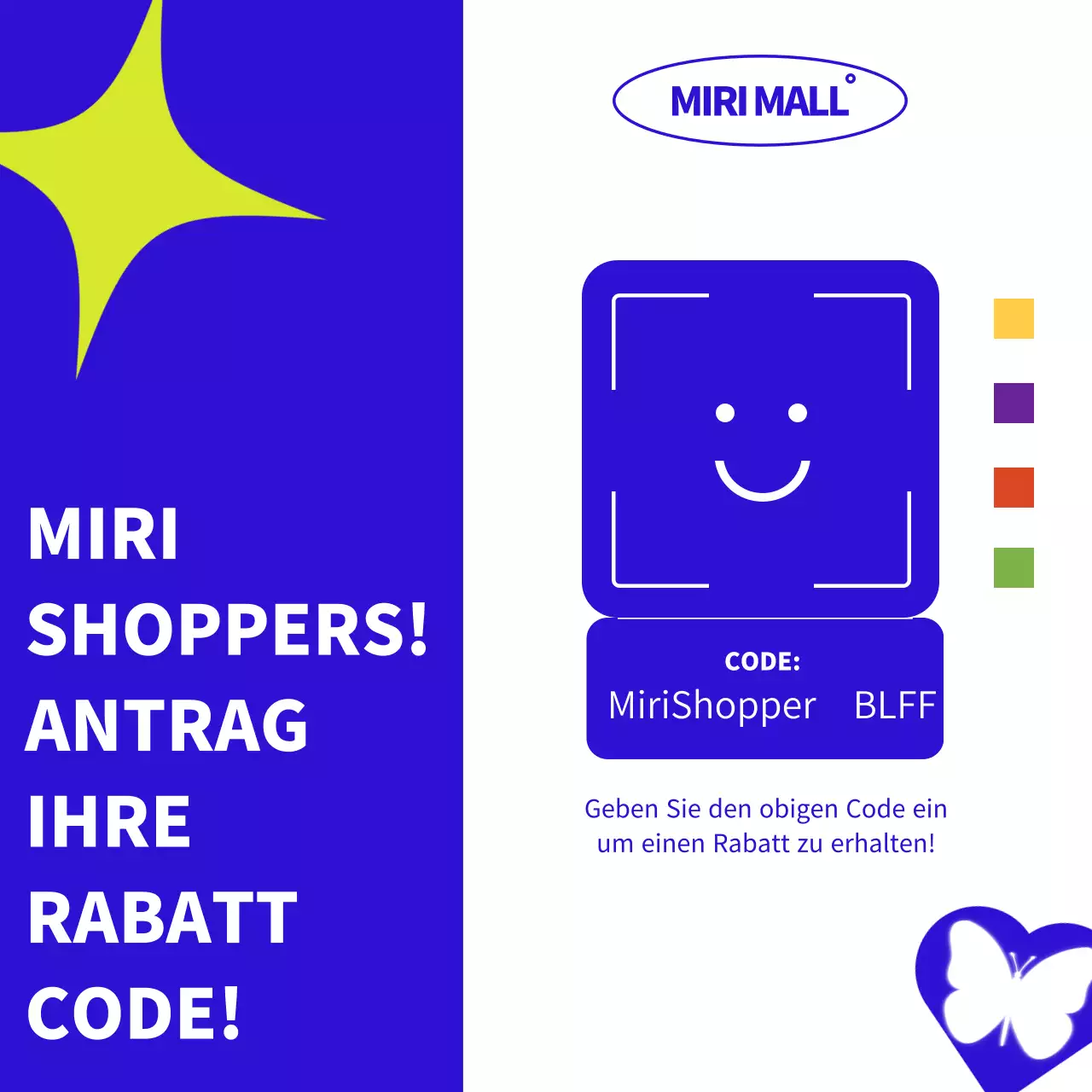 Blau und Weiß Trendy Black Friday Angebote Werbung