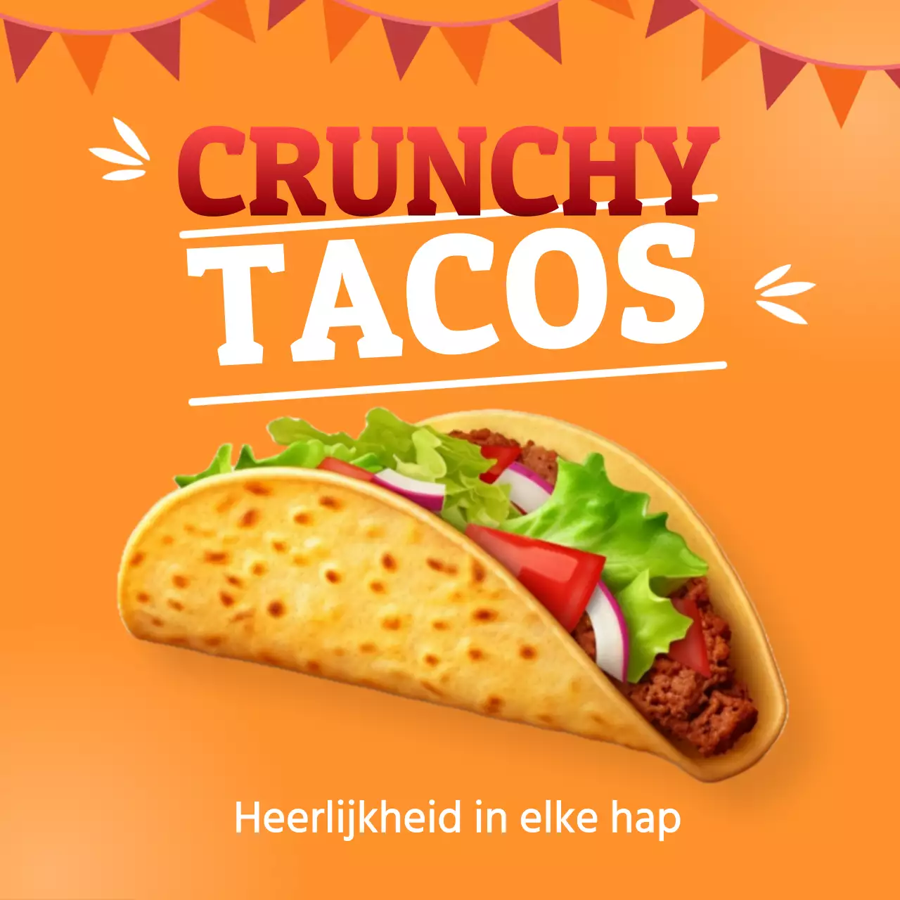 Oranje Eenvoudig Taco Restaurant