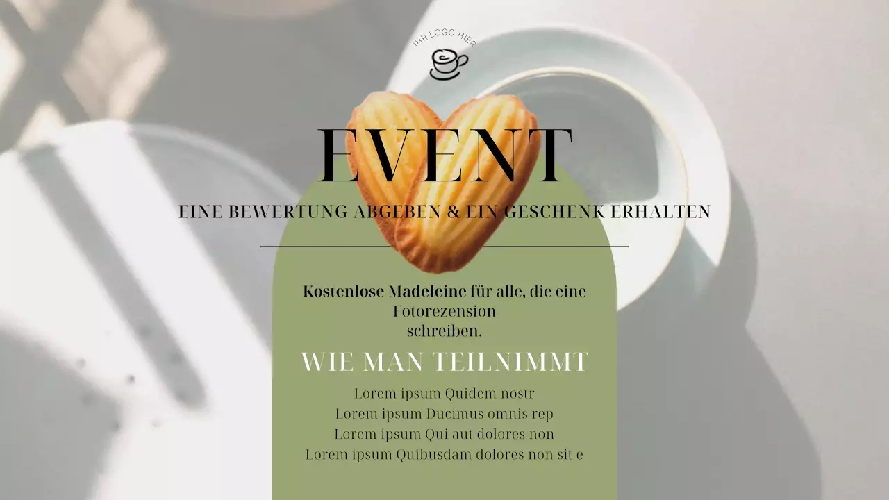 Grün und Orange Elegant Shop Werbung Planer