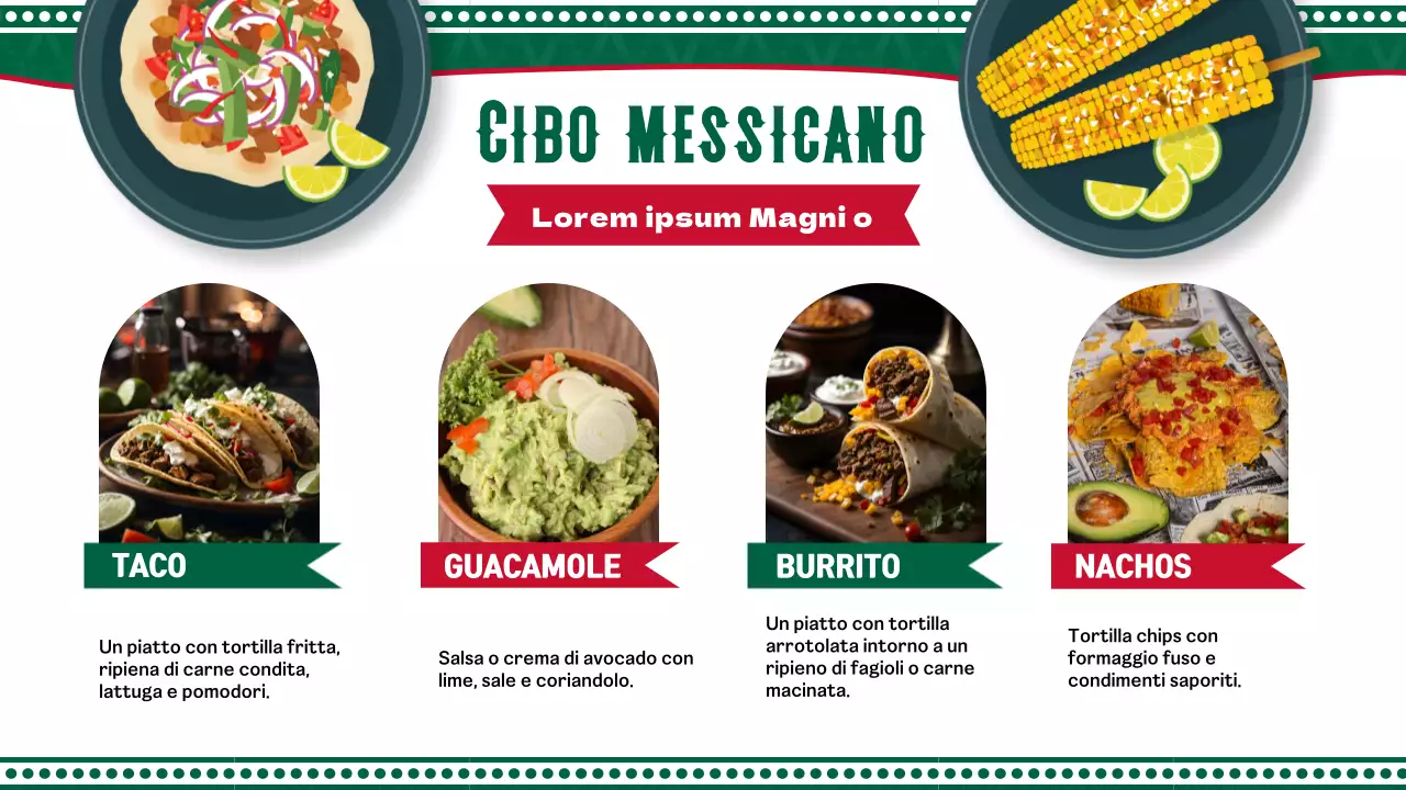 Introduzione al Messico geometrico verde e rosso