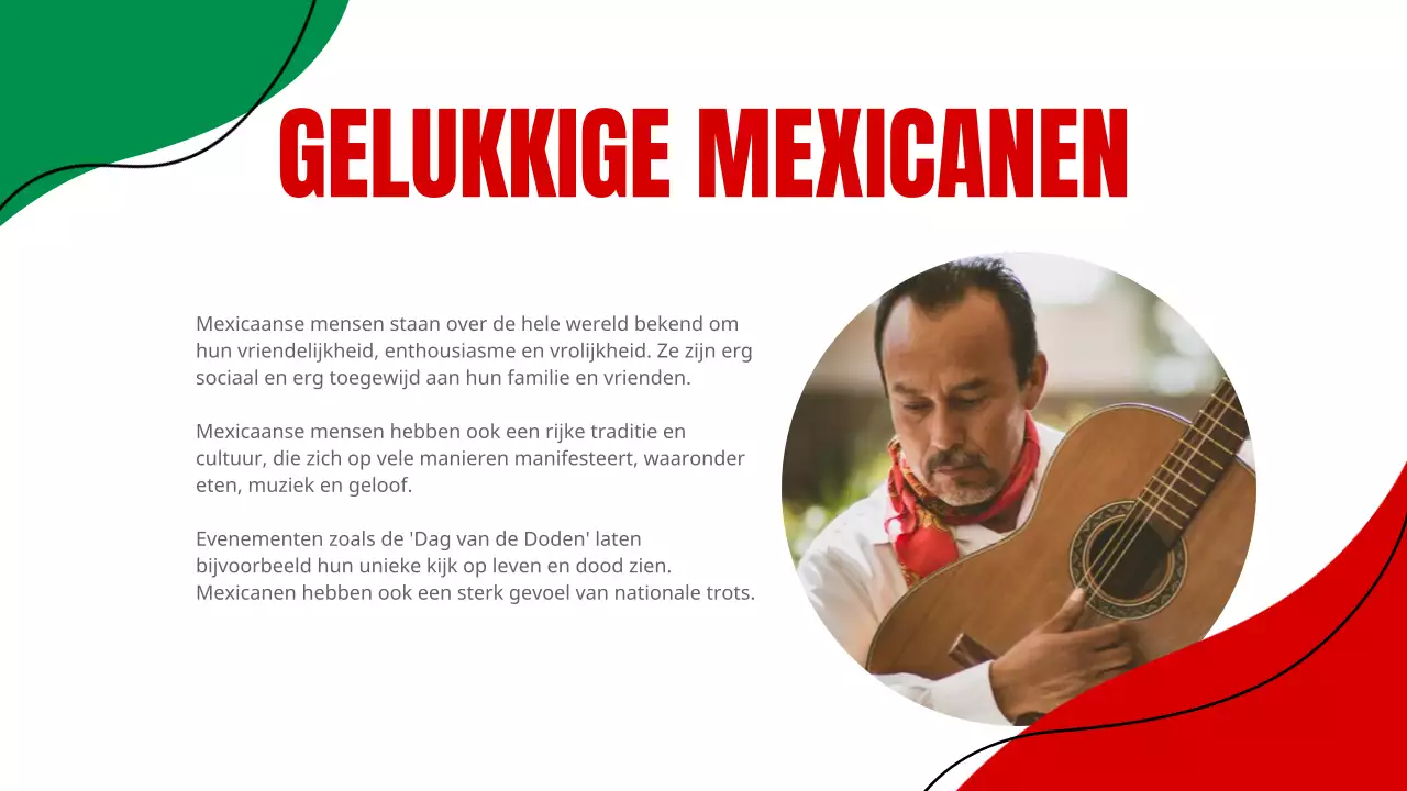 Gele Eenvoudige Introductie Mexico Trainingsmaterialen