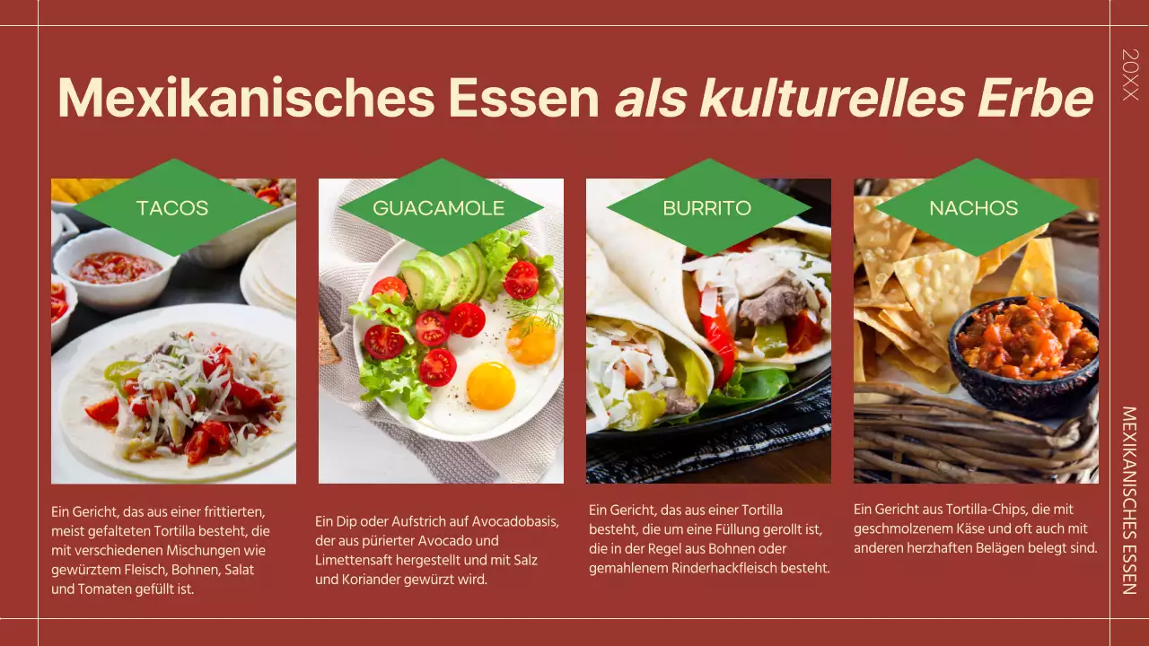 Grün und Rot Tropical Über Mexiko Einführung