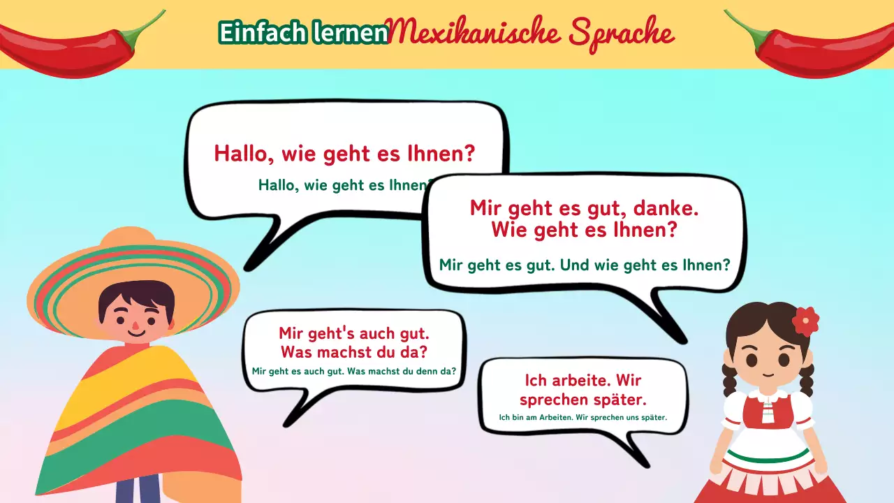 Rot und Grün Trendy About Mexico Einführung