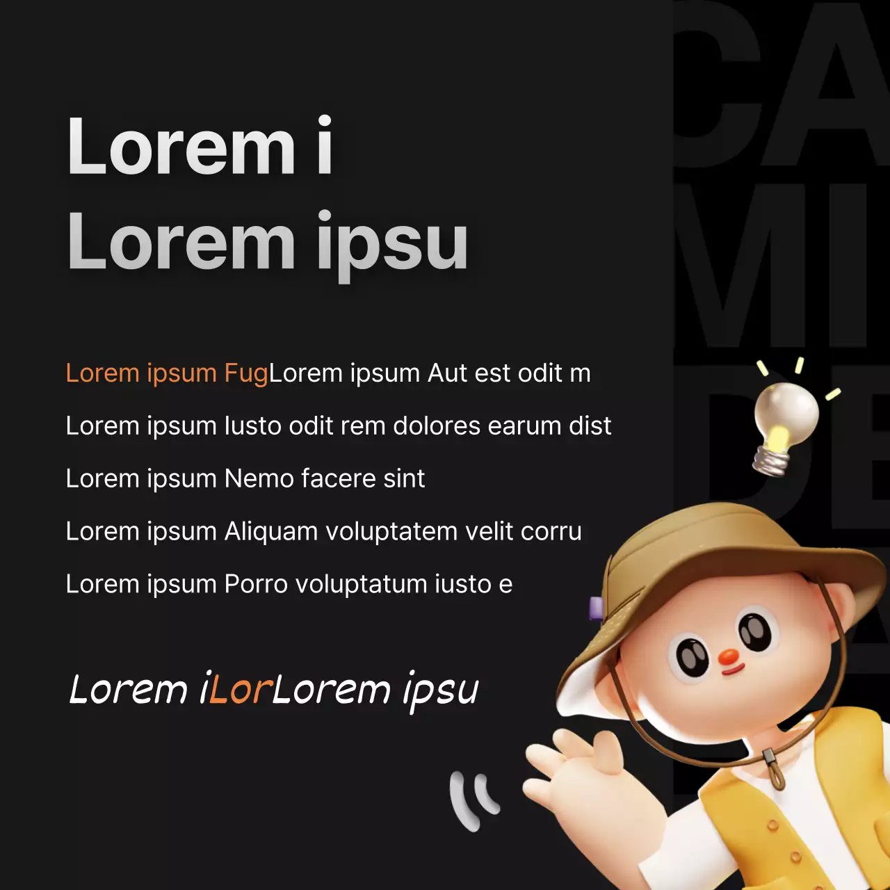 Promouvoir le recrutement en noir et orange