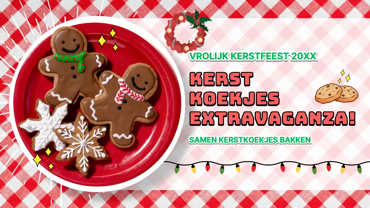 Rood vintage kerstkoekjesrecept