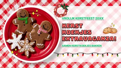 Rood vintage kerstkoekjesrecept