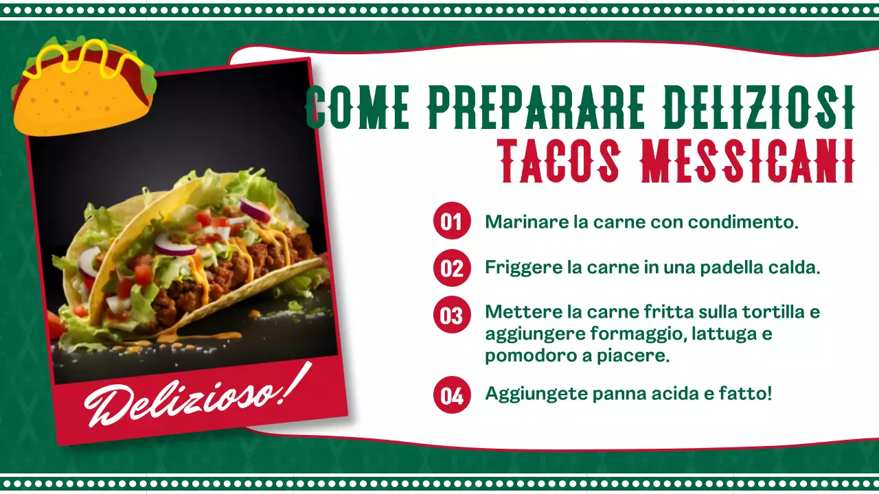 Introduzione al Messico geometrico verde e rosso