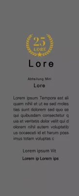 Langlebigkeitsplakette mit goldenen Lorbeeren und Sternen