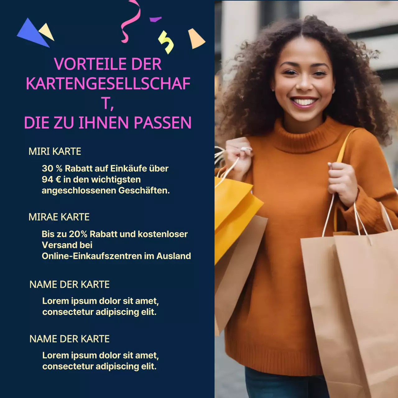 Navy und Pink Trendy Black Friday Werbung