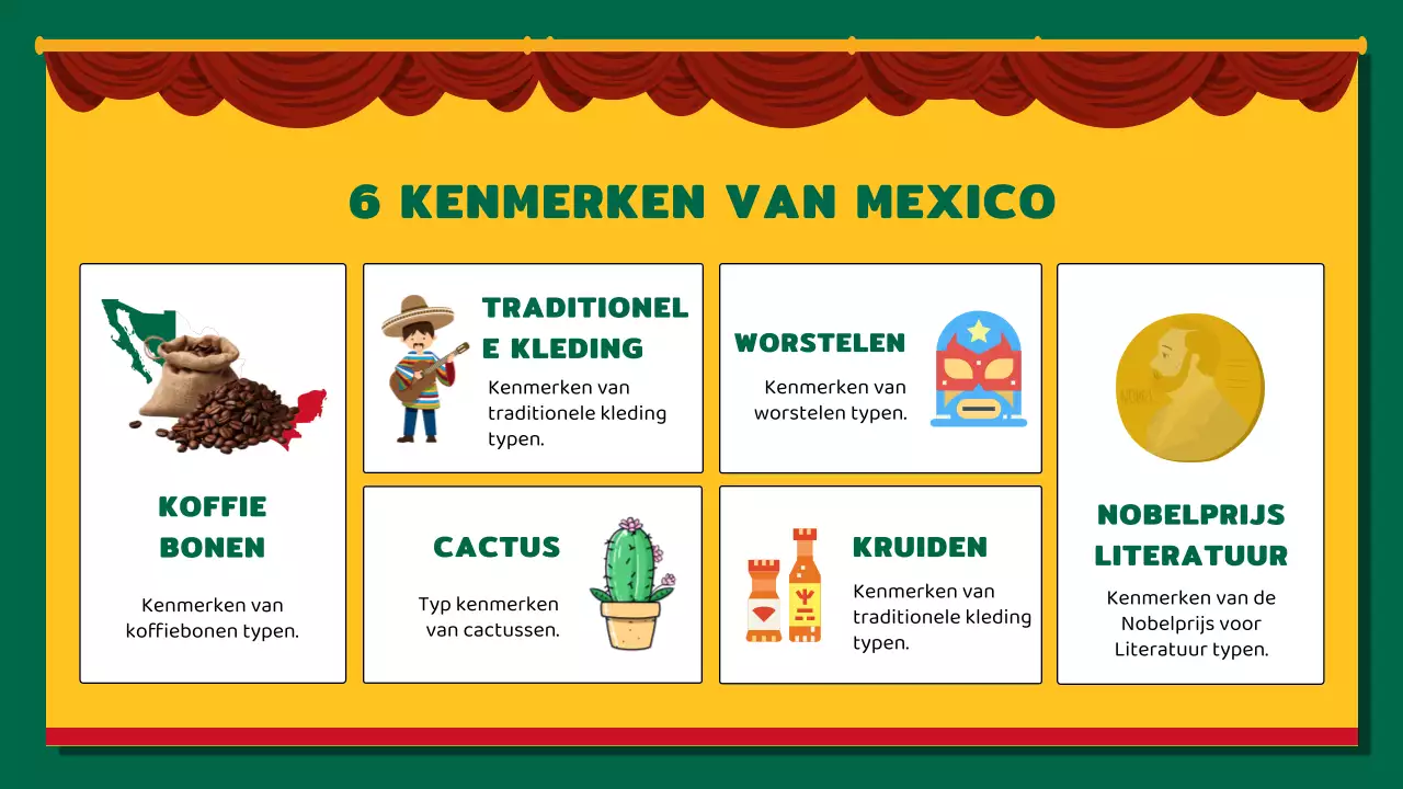 Gele en rode kitsch over Mexico inleiding
