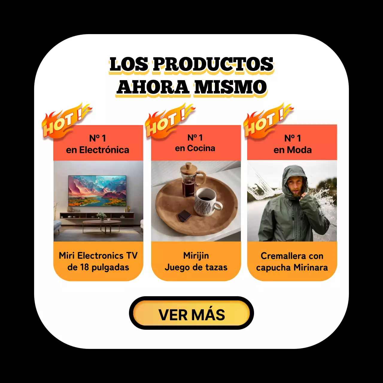 Anuncio de ofertas de Black Friday de moda en amarillo y negro