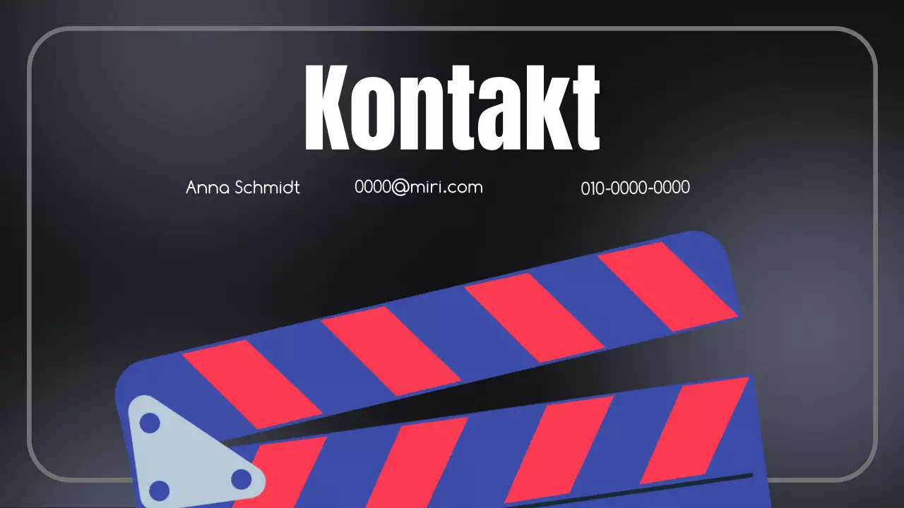 Video Content Plan [Schwarz und Blau Trendy Video Content Planning Vorschlag