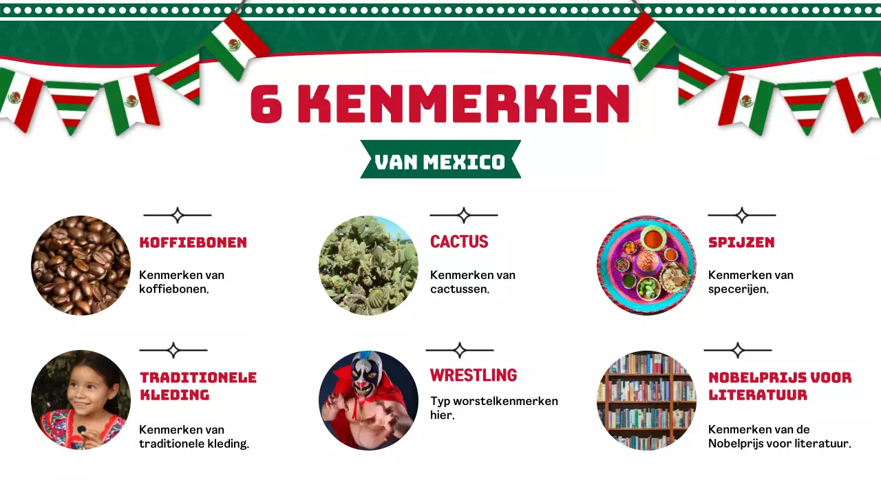 Een inleiding tot groen en rood geometrisch Mexico