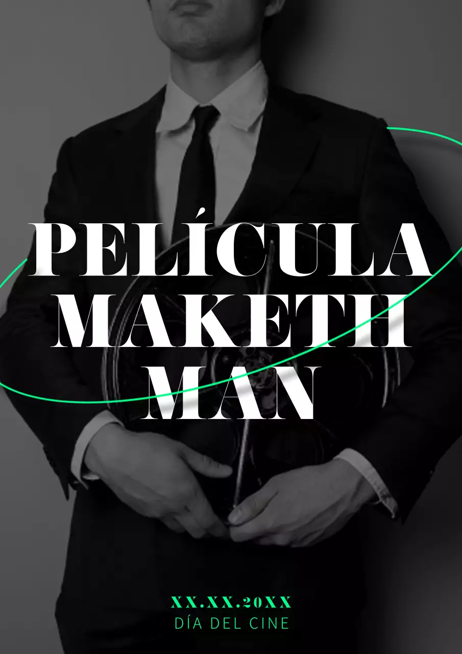 Anuncio en blanco y negro del Día del Cine Moderno