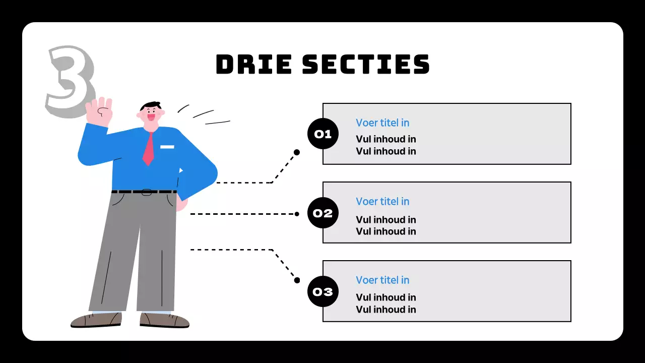 Blauw en zwart eenvoudige doelen en doelstellingen planvoorstel