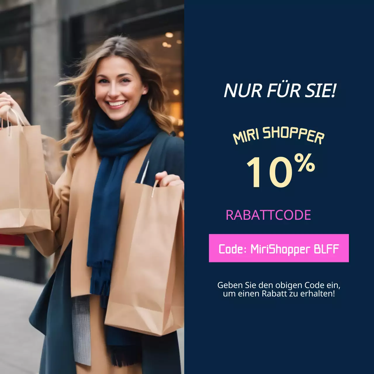 Navy und Pink Trendy Black Friday Werbung