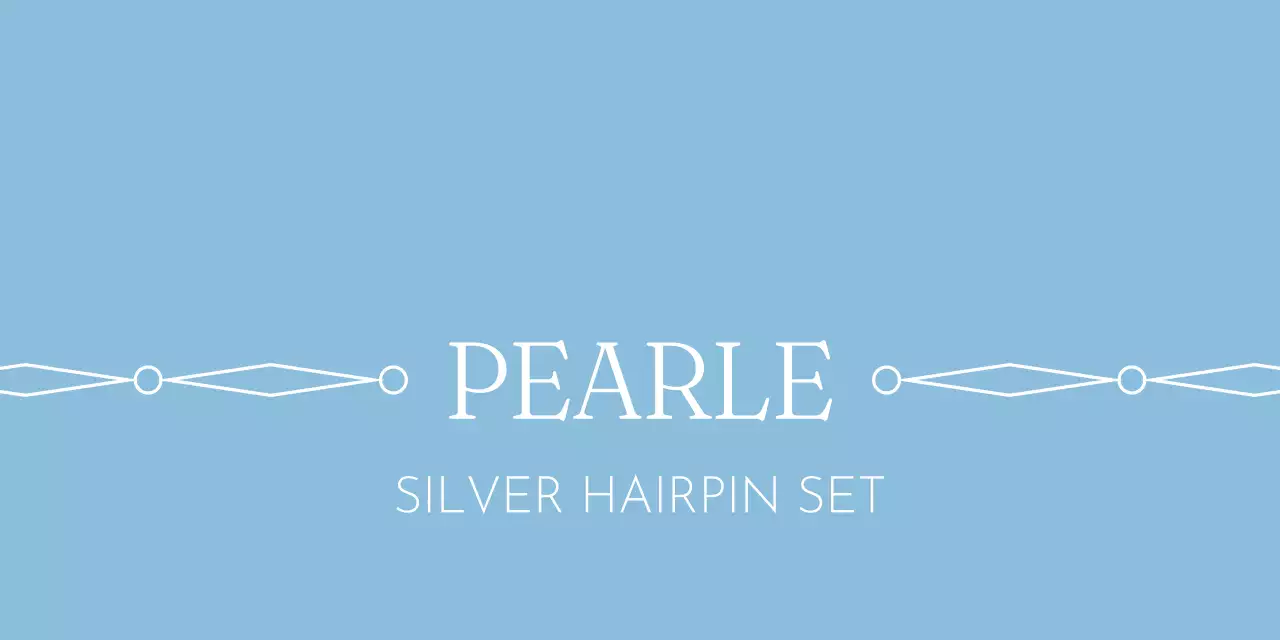 水色のジュエリーブランド製品のヘッダータック