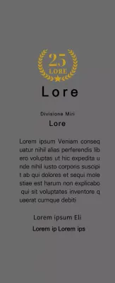 Targa di longevità con allori e stelle d'oro