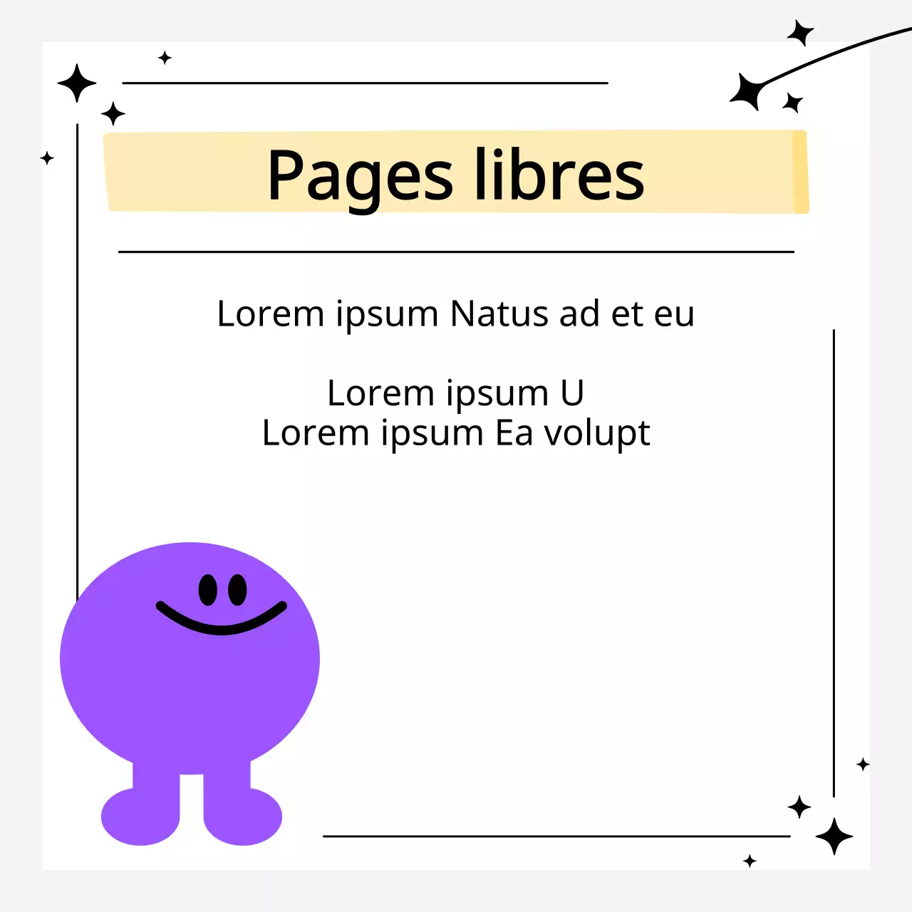 Plan d'alimentation simple, blanc et illustré