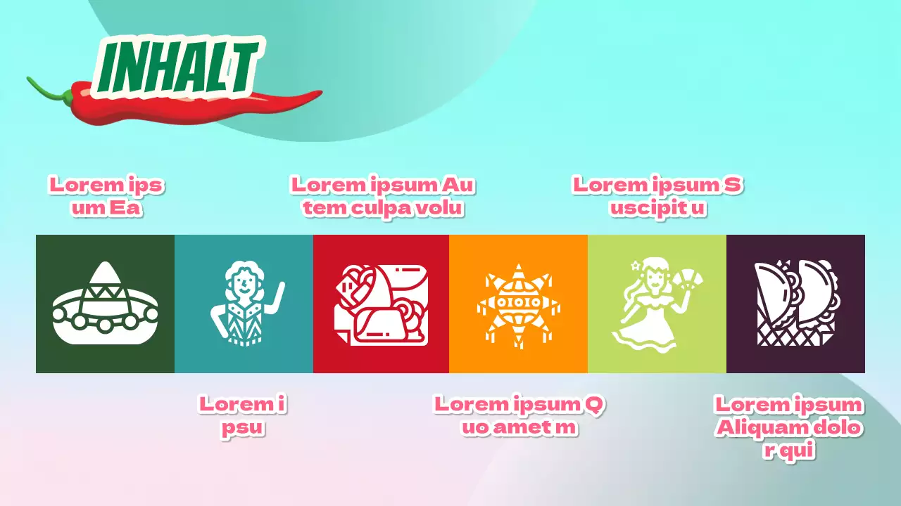 Rot und Grün Trendy About Mexico Einführung