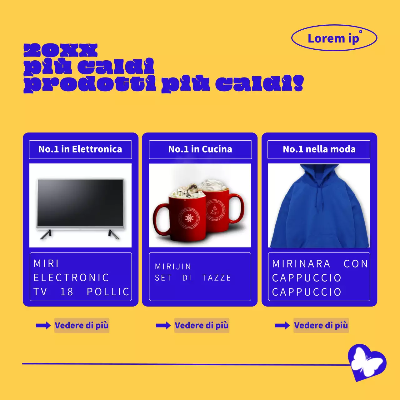 Blu e bianco Pubblicità di tendenza per il Black Friday