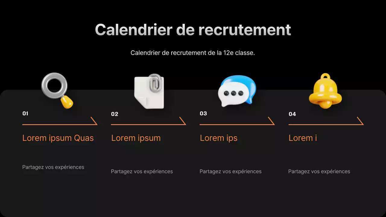 Promouvoir le recrutement en noir et orange
