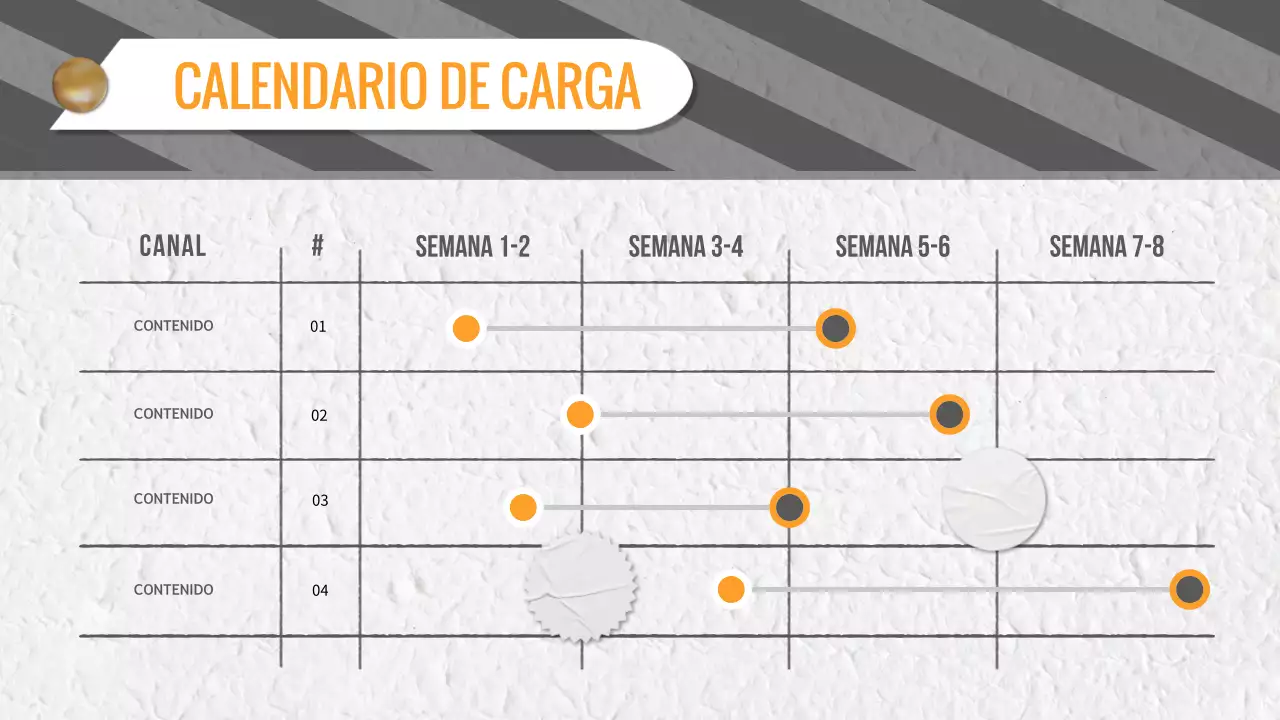 Planificación de contenidos de vídeo de moda en gris y amarillo
