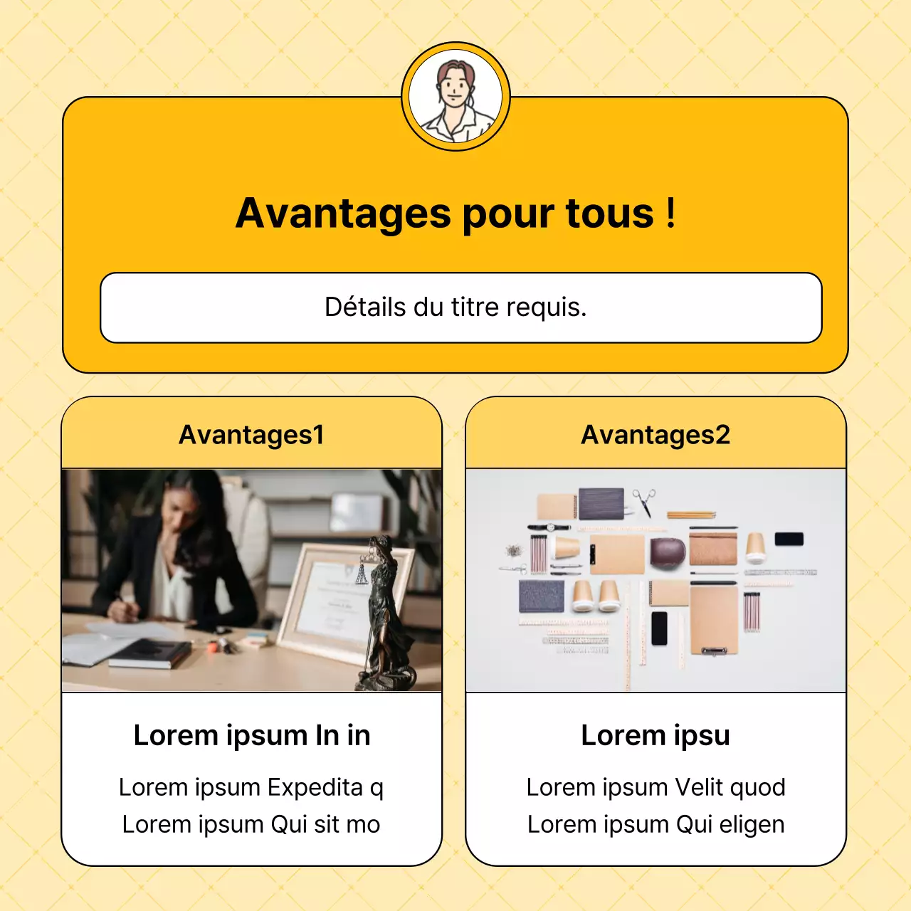 Le contenu simple l'emporte dans le billet jaune