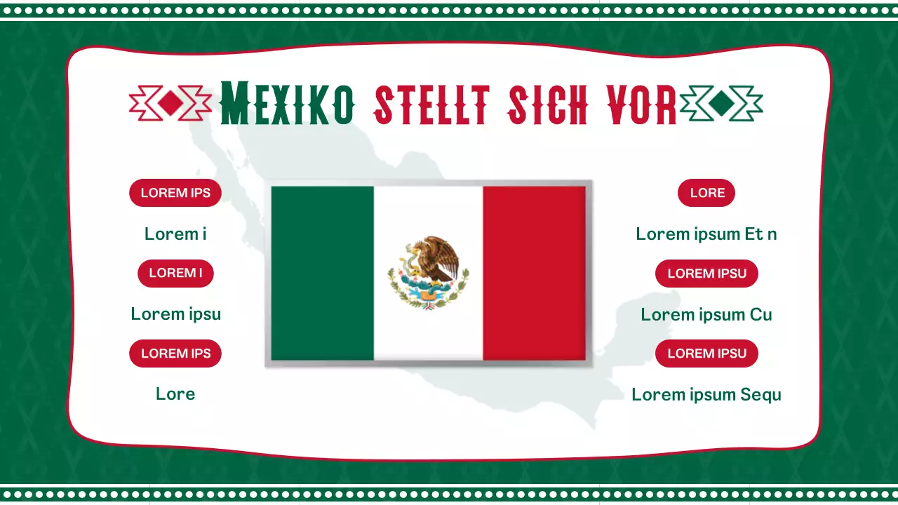 Eine Einführung in das grüne und rote geometrische Mexiko