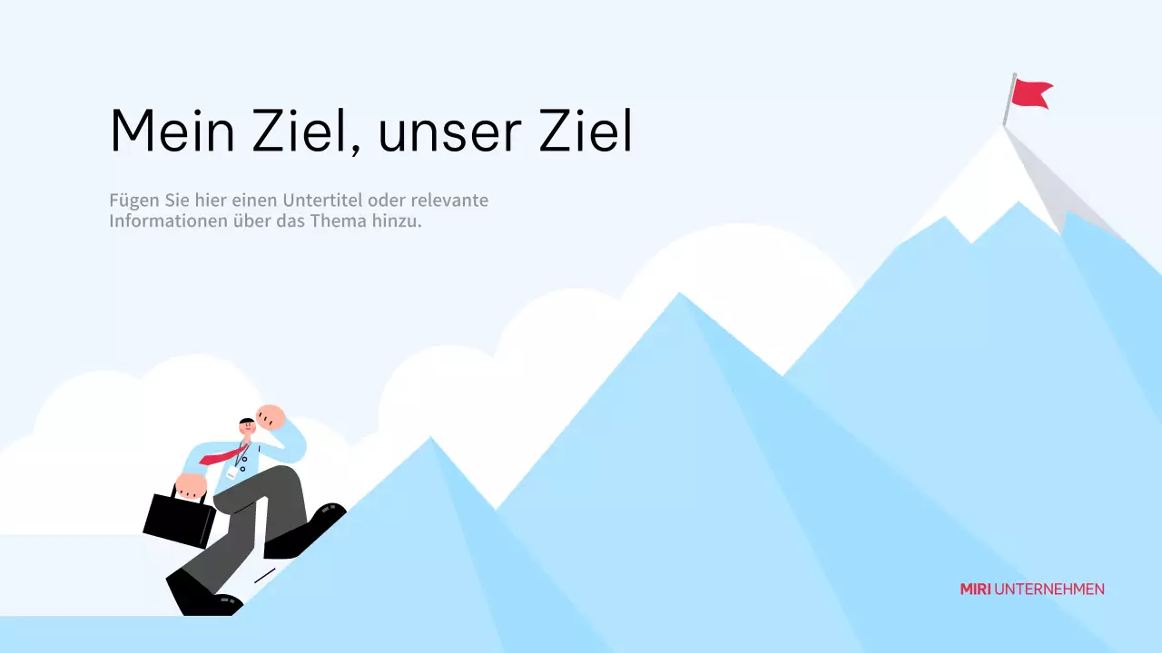 Sky Blue Simple Business Growth Plan