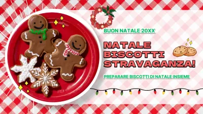 Ricetta dei biscotti natalizi vintage rossi