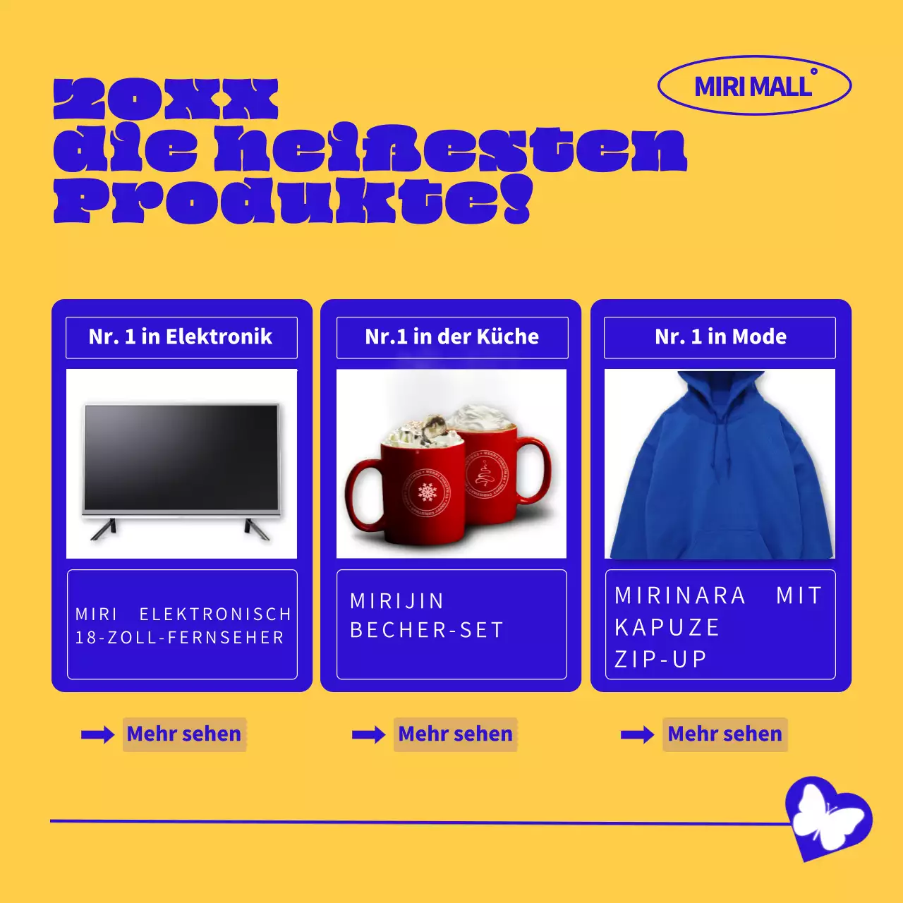 Blau und Weiß Trendy Black Friday Angebote Werbung
