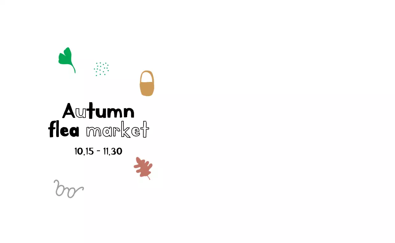 ヴィンテージイラストの季節の季節のフリーマーケット