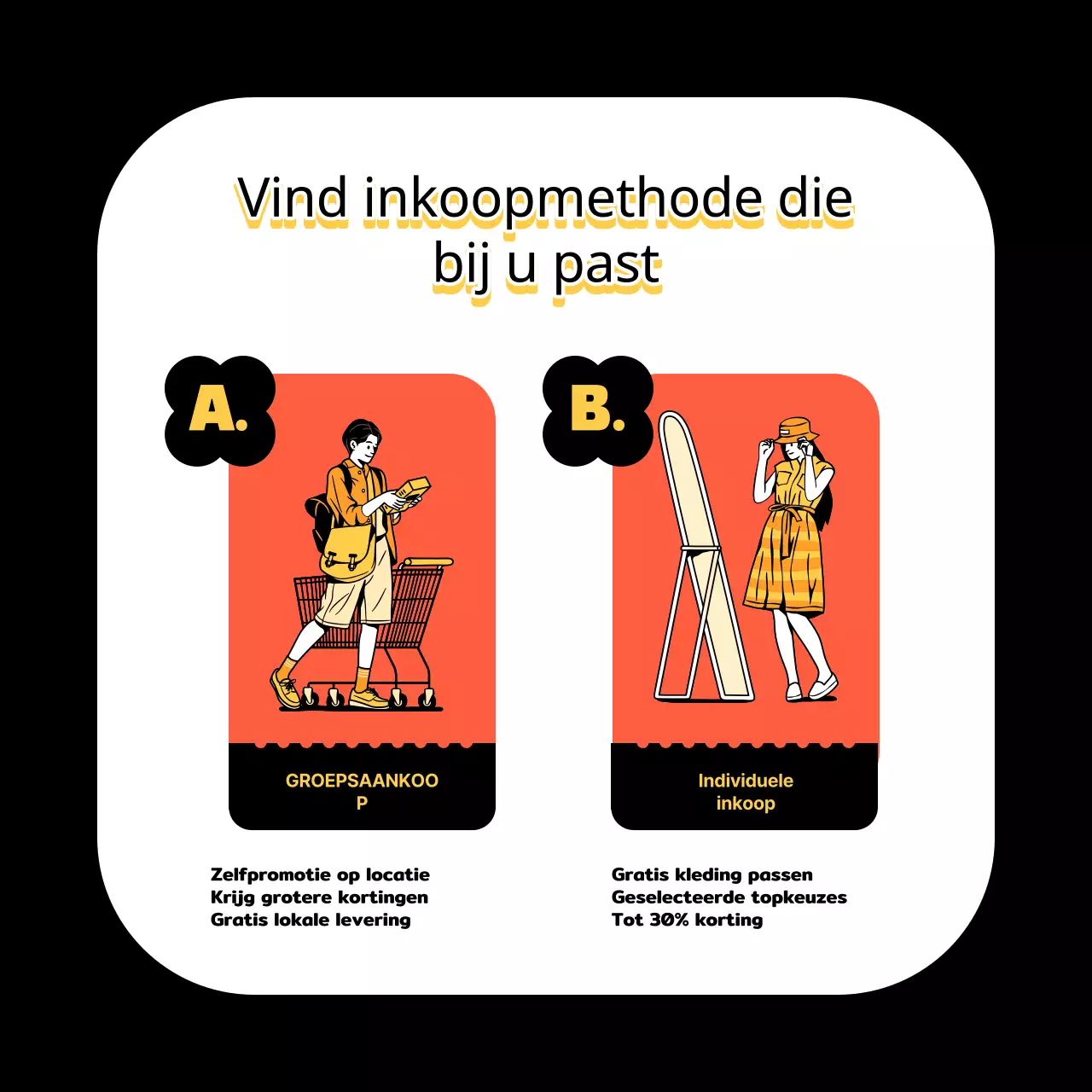 Geel en Zwart Trendy Black Friday Deals advertentie