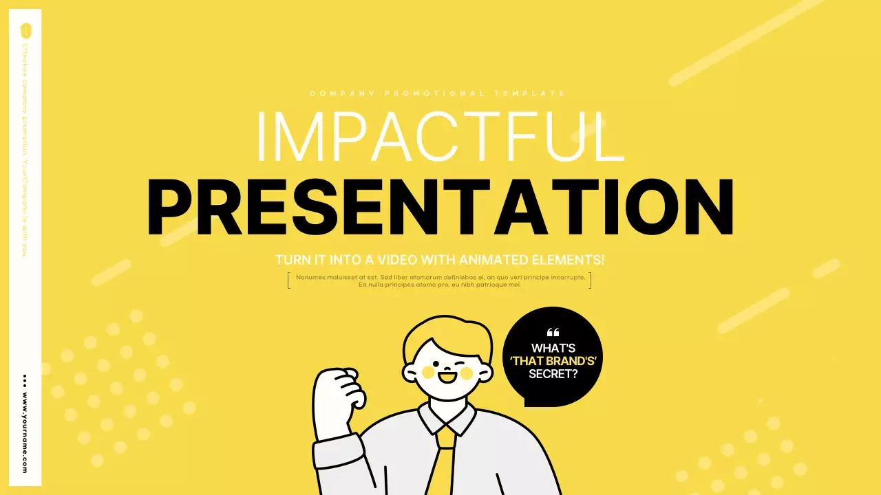 옐로우 모던 가이드 프레젠테이션