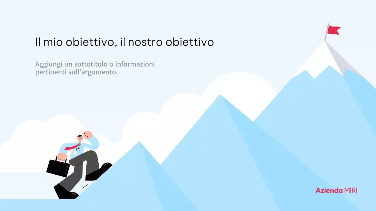 Piano di crescita aziendale semplice Sky Blue