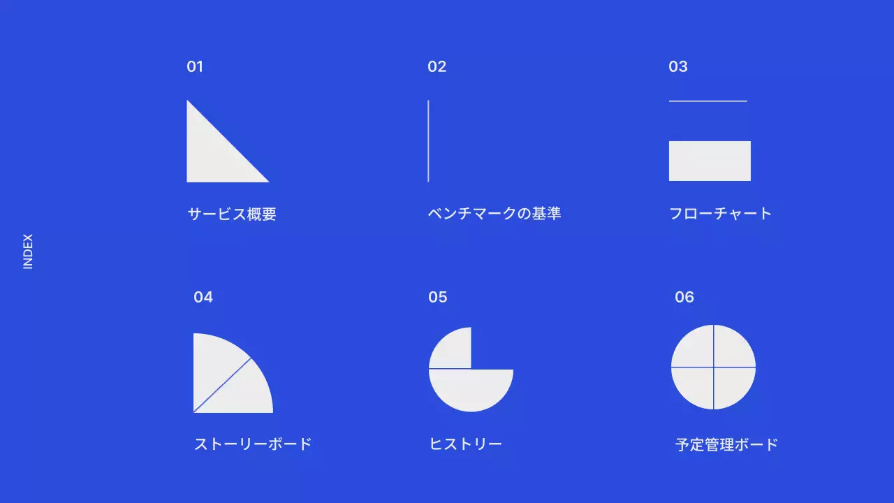 青 シンプル ウェブ 企画書 プレゼンテーション